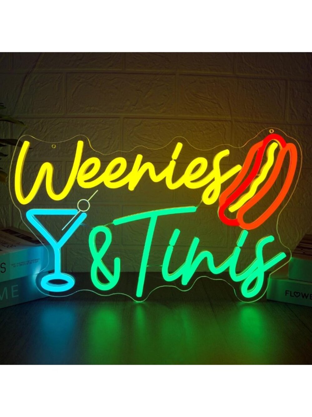 Dimmable Neon Sign for Hot Dog Party & Birthday Decor - Fun LED Light for